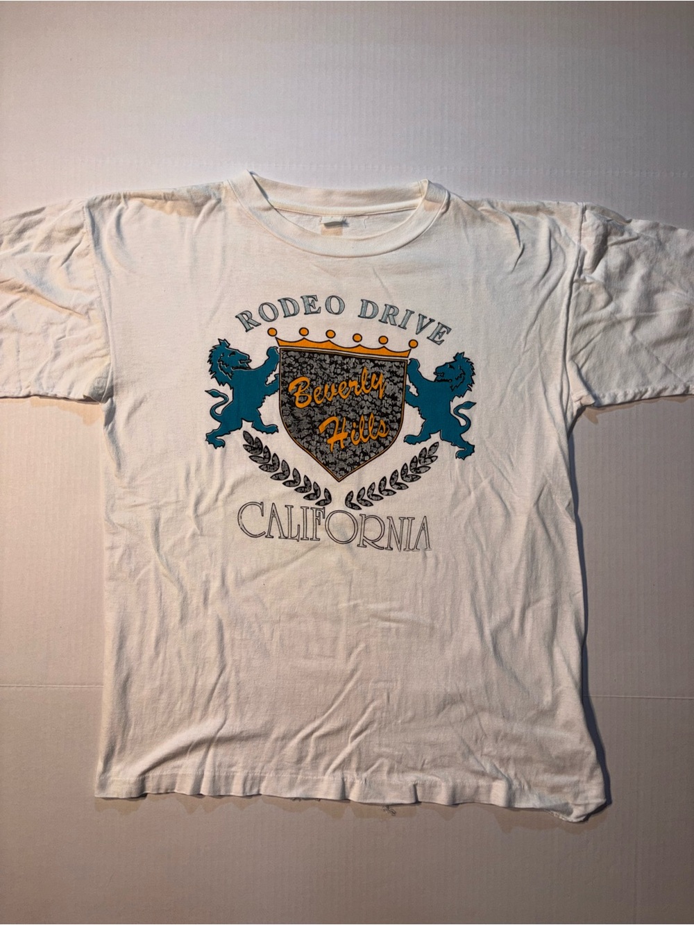 Vtg Rodeo Drive Beverly Hills California Lions 90’s USA Tshirt Men’s Sz XL